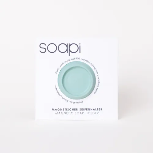 Der Soapi ist ein innovativer Magnetseifenhalter f&uuml;r festes Shampoo und Seife.