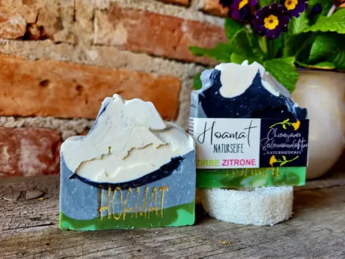 Hoamatseife Zirbe Zitrone